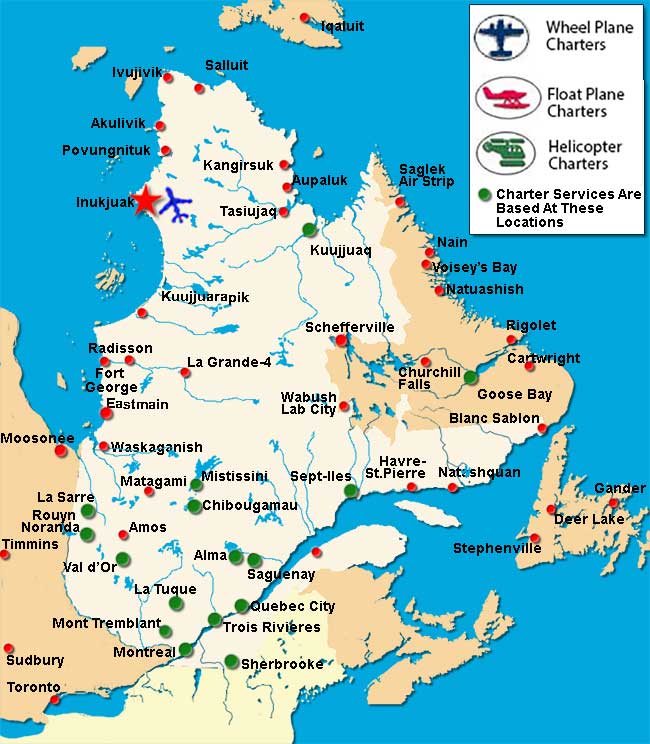 Inukjuak Charter Flights